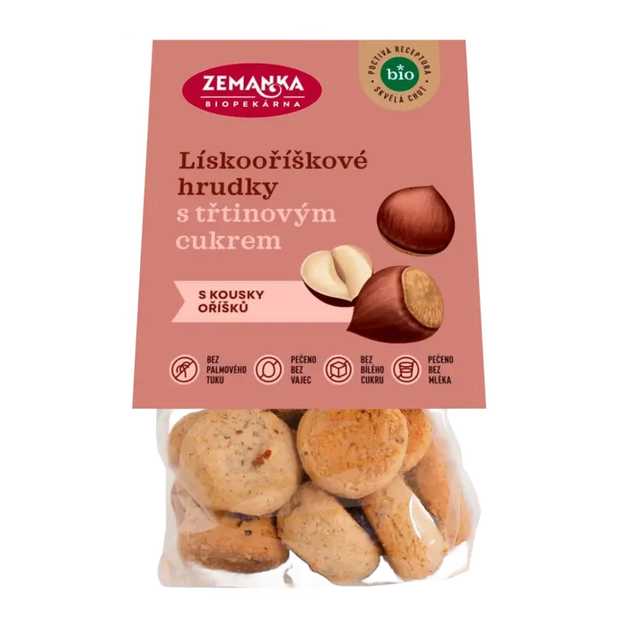 Biopekárna Zemanka Lískooříškové hrudky 100 g BIO